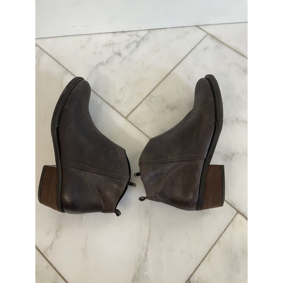 Marroqui Sanchez Women's Booties, Size 8, Brown Leather, Ankle Side Zip - Picture 6 of 10